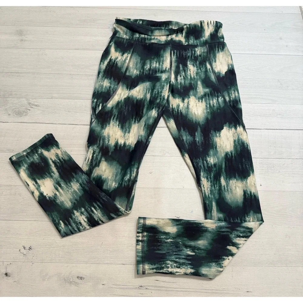 Old Navy active girls two piece athletic outfit green white black girls‎ 14/16